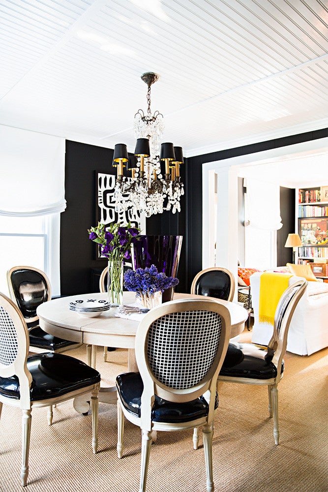 Black and Taupe Dining room