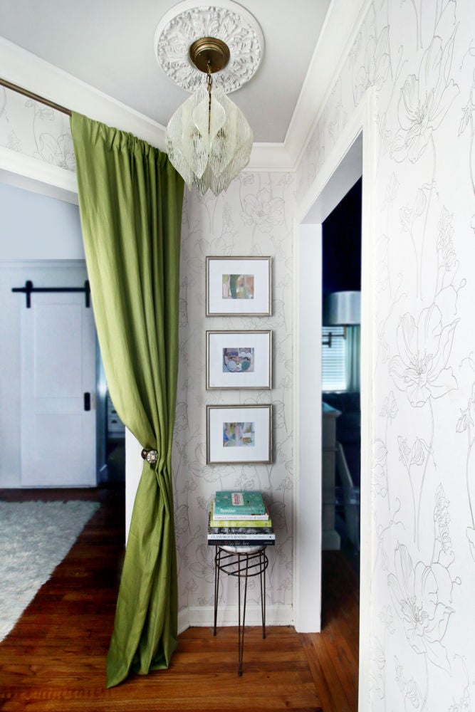 Green and Taupe Gallery Wall