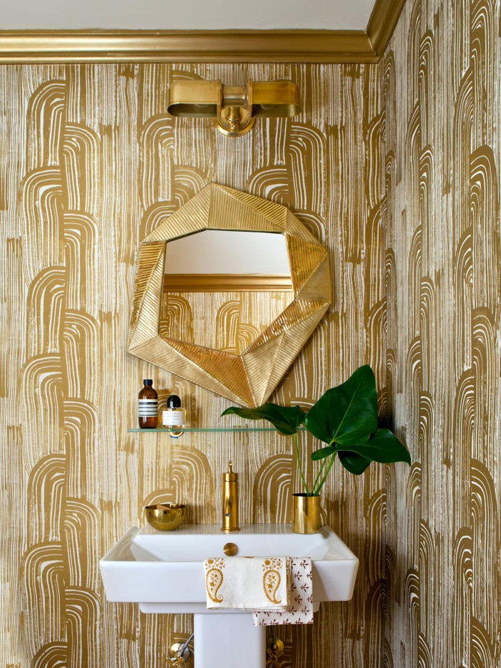 Gold Bathroom