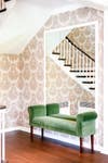 Green and Taupe Entryway