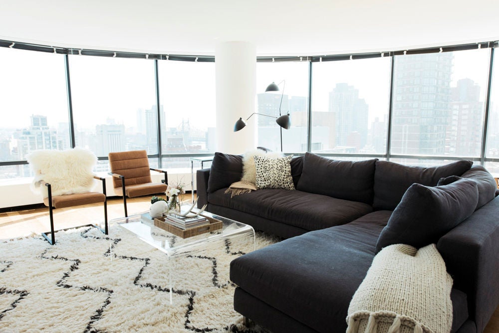 Black and Taupe Living room