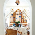 Blue and White Dining room