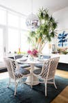 Blue and White Dining room