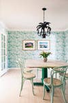 Blue and Green Dining room