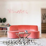 Pink and Red and White Living room