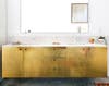 Bronze and Gold and White Bathroom