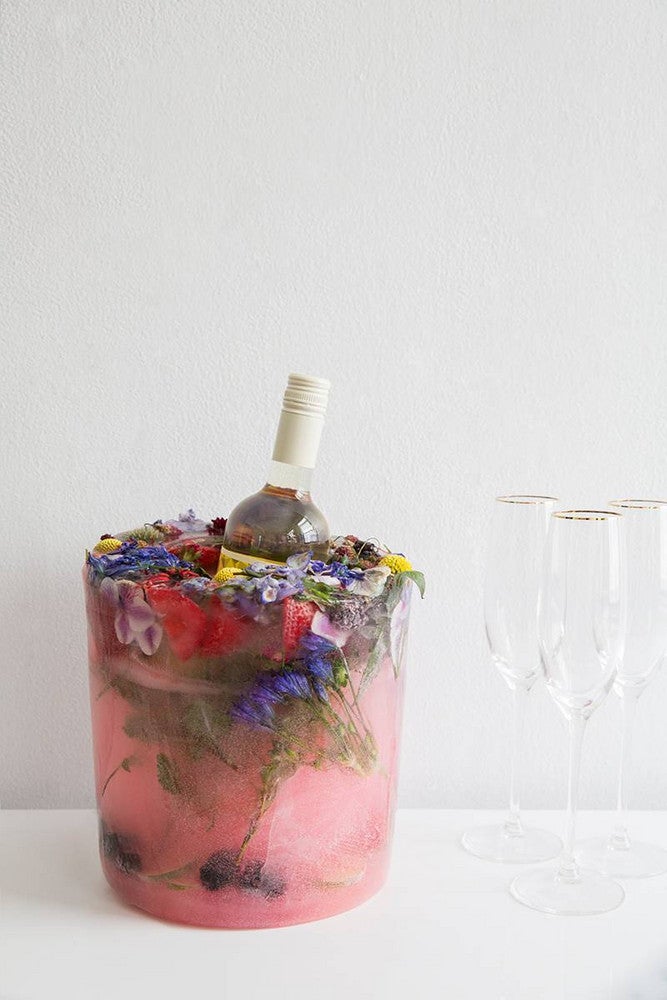 DIY Fruit And Flowers Ice Bucket