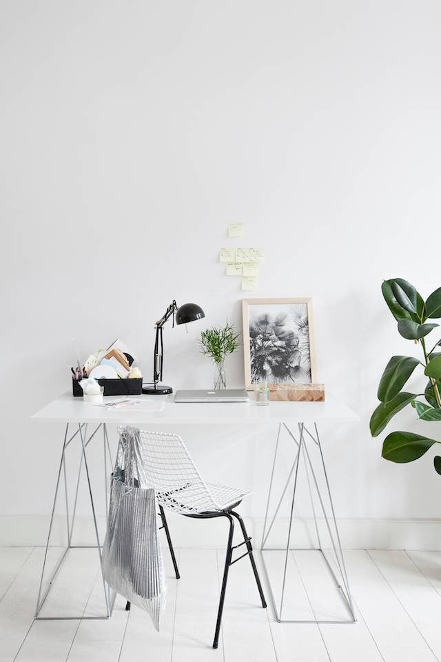 Home Office Ideas On A Budget White Office