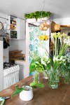 NYC Apartment Of Brooke Lucas Of The Wild Bunch Shower In Kitchen