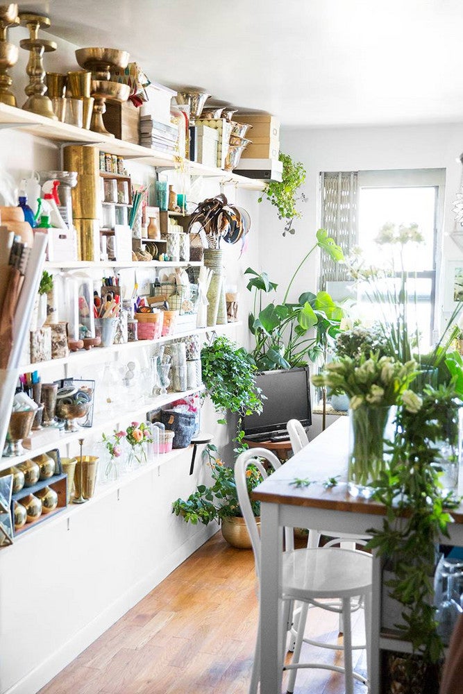 NYC Apartment Of Brooke Lucas Of The Wild Bunch Kitchen With Plants