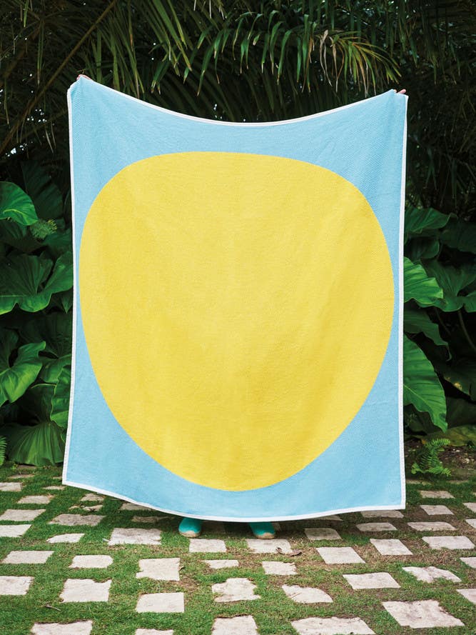 Green and Yellow Outdoor blanket