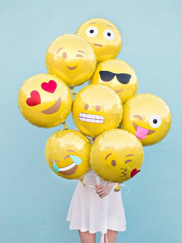Summer Birthday Party Ideas Emoji Balloons