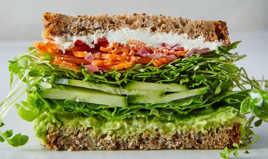 Vegetarian Sandwich Recipes California Veggie Sandwich