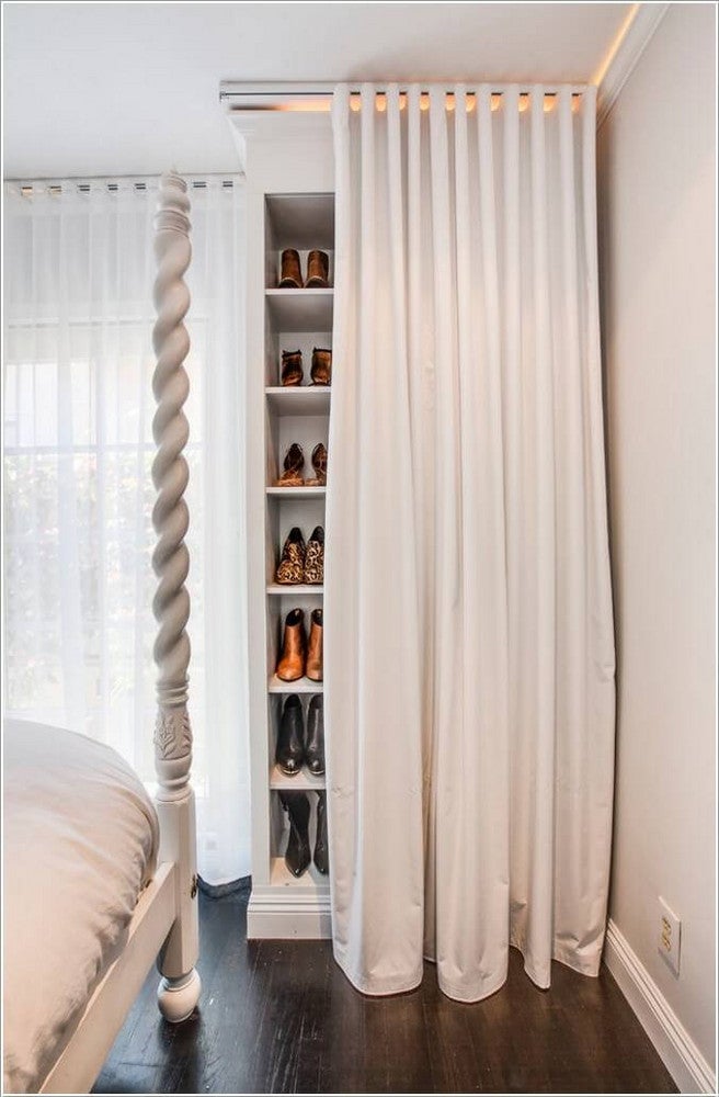 clever shoe storage shoe storage with curtain