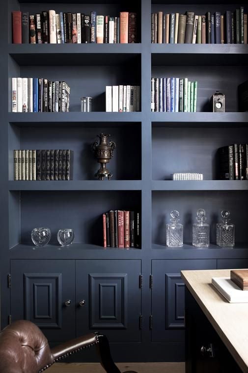 Built In Bookshelf Inspiration Home, What Color To Paint Shelves