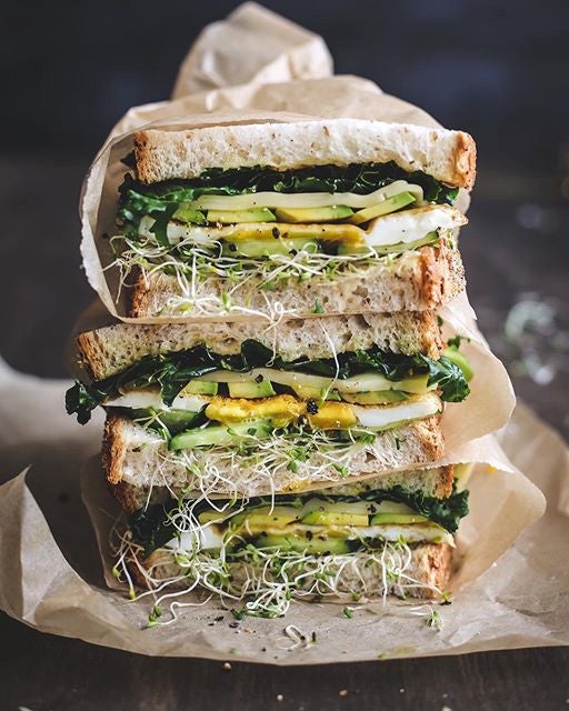 Vegetarian Sandwich Recipes Gouda, Kale, and Avocado Egg Sandwich