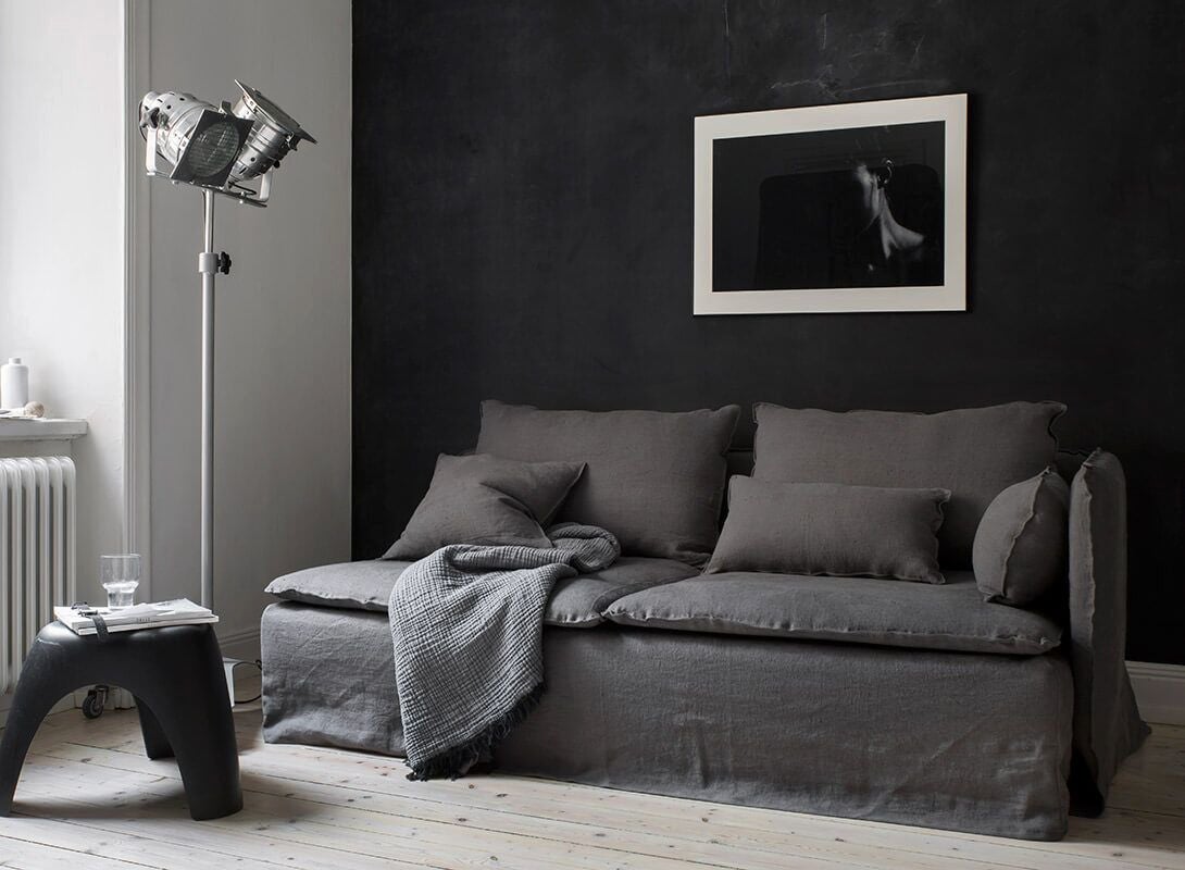 grey living room couch