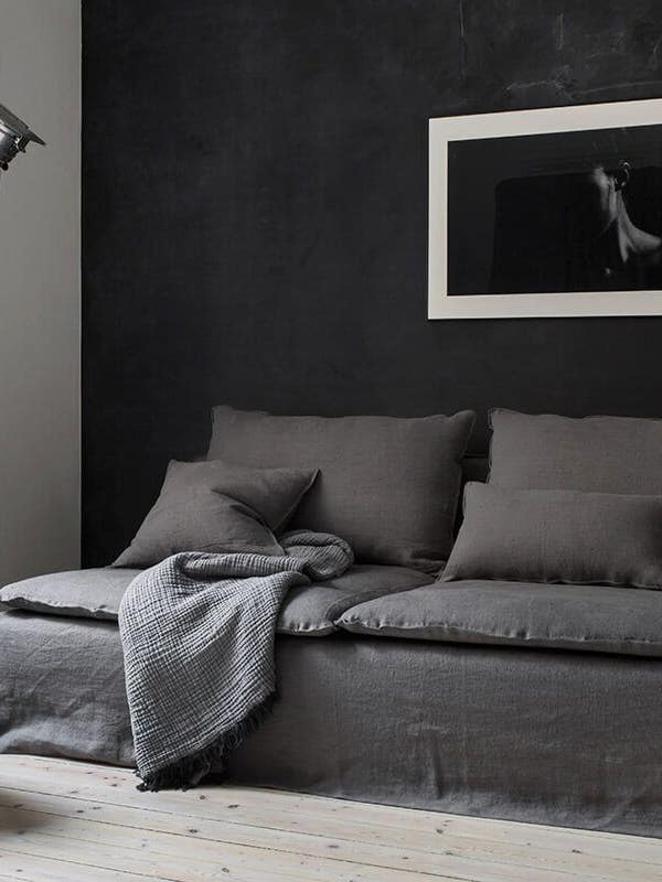grey living room couch