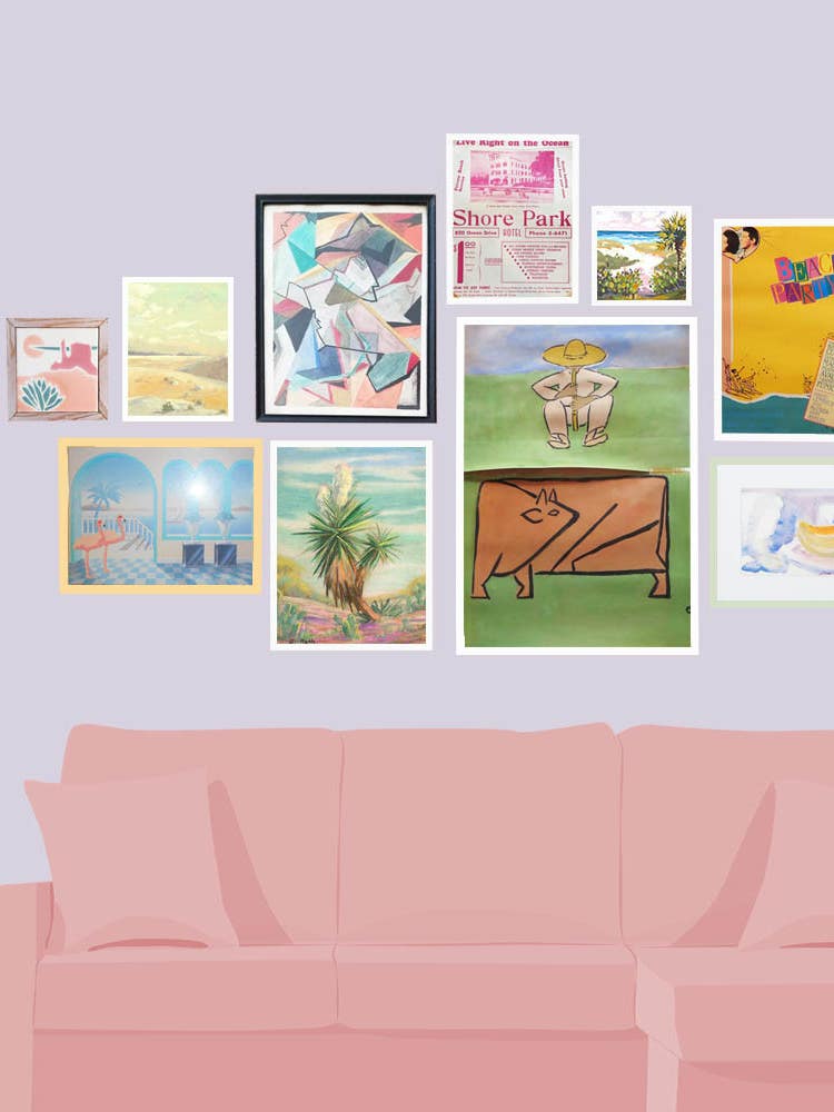 The Perfect Summer Gallery Wall Exists on eBay
