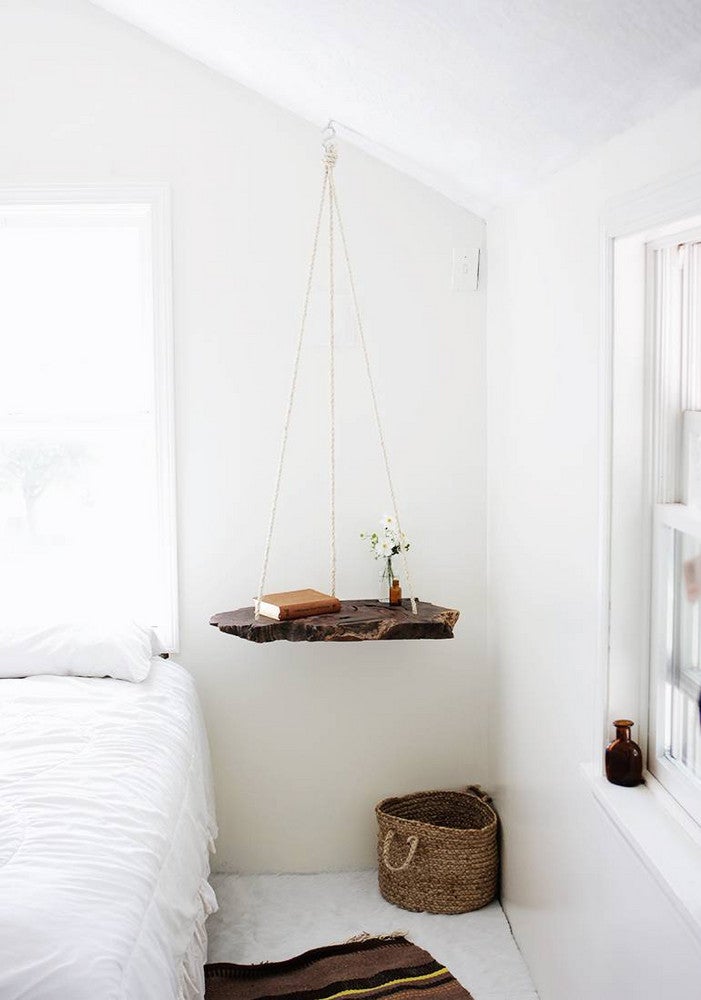 DIY Home Decor Crafts Hanging Bedside Table