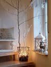 scandinavian christmas decor white room with branches