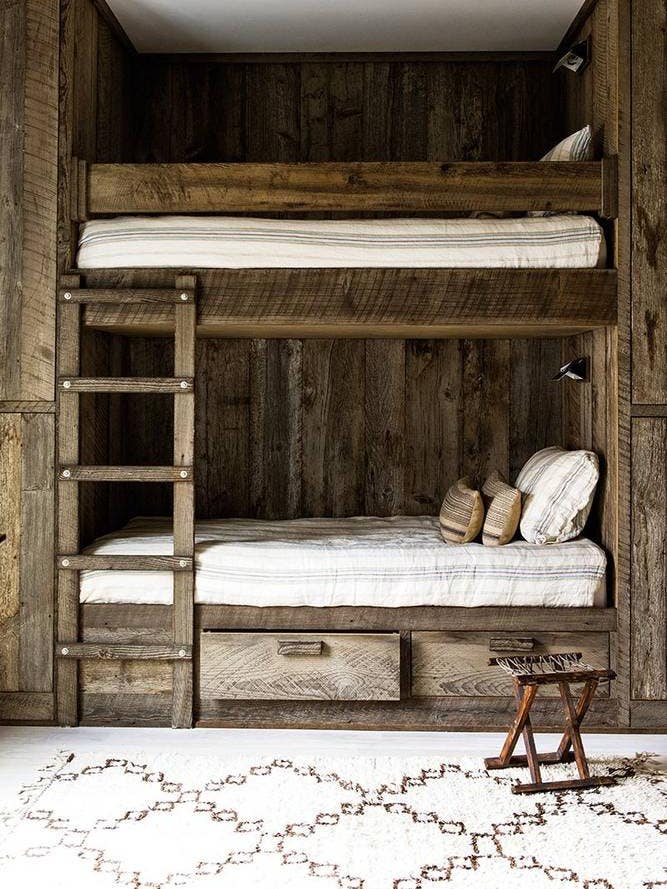 8 Great Ideas For Decorating With Bunk Beds- rustic remix
