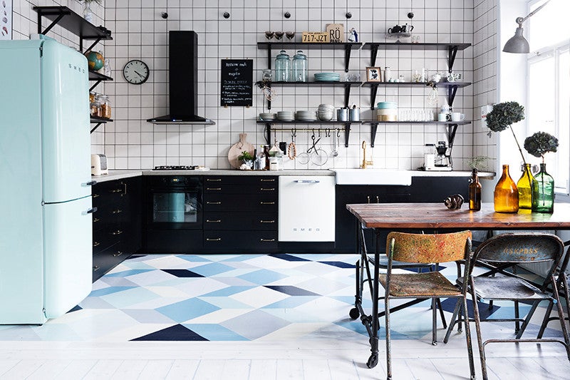 7 Patterned Kitchen Floors That Got it Right