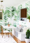 7 Tropical Wallpapers You'll Love- dining area