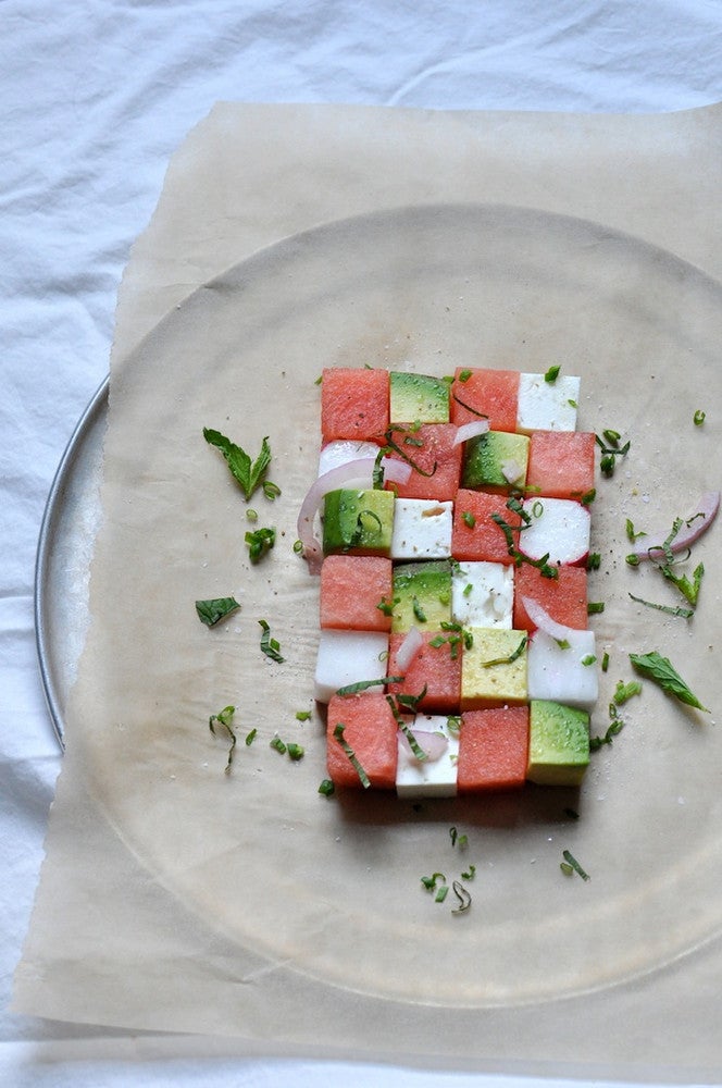 12 Simple Avocado Recipes That Aren't Toast- avocado watermelon salad