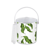 entertaining items leaves bucket with gold monogram