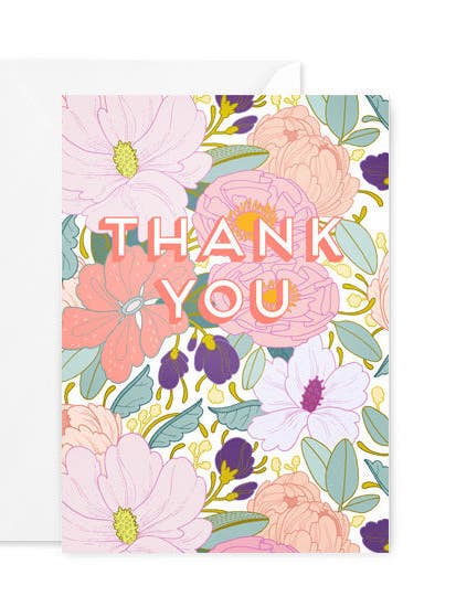 cute thank you cards floral paper raven co.