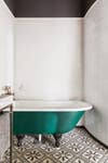 10 Teal Home Decor Ideas- Scandinavian bathroom