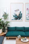 10 Teal Home Decor Ideas- statement sofa