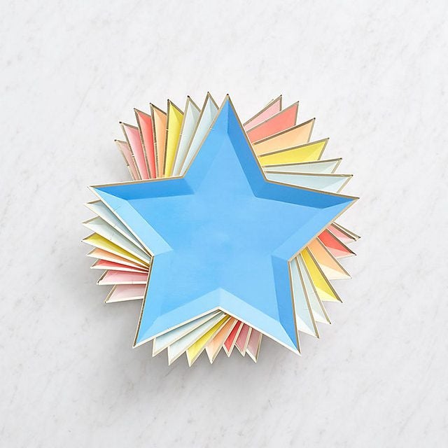 paper products neon star plates
