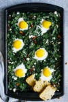 kale and egg bake