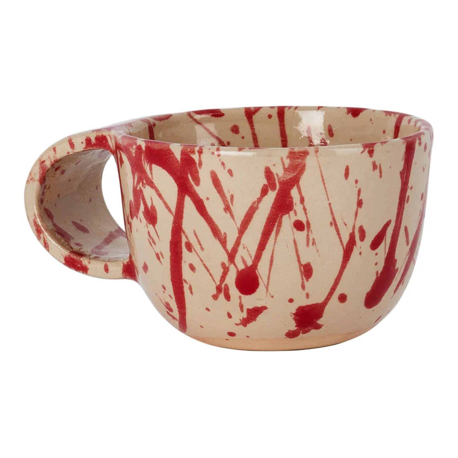 BOMBAC White & Red Coffee Mug