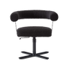 MEZZA CHARCOAL GREY BOUCLE OFFICE CHAIR