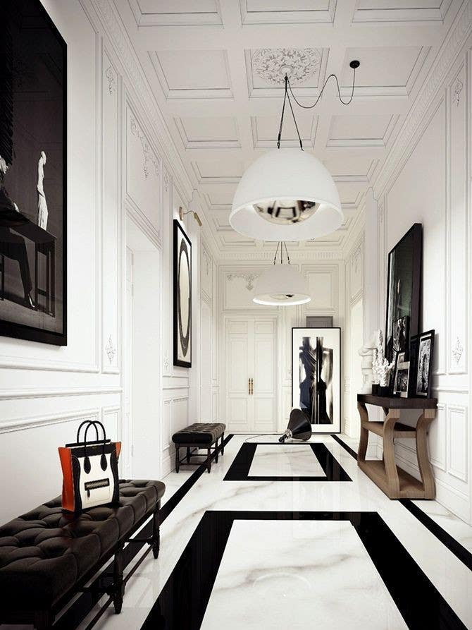 5 reasons NOT to fear black & white floors