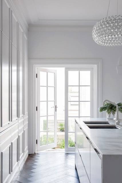painted woodwork white kitchen