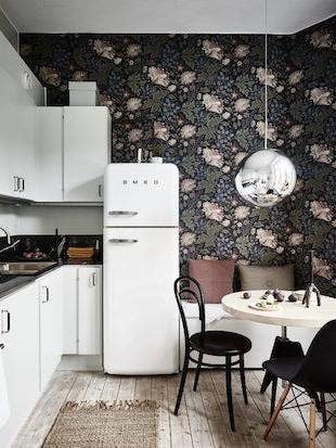 dark pattern wallpaper black kitchen wallpaper