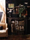 mantel decorating ideas for spring black fireplace and vintage mantel art