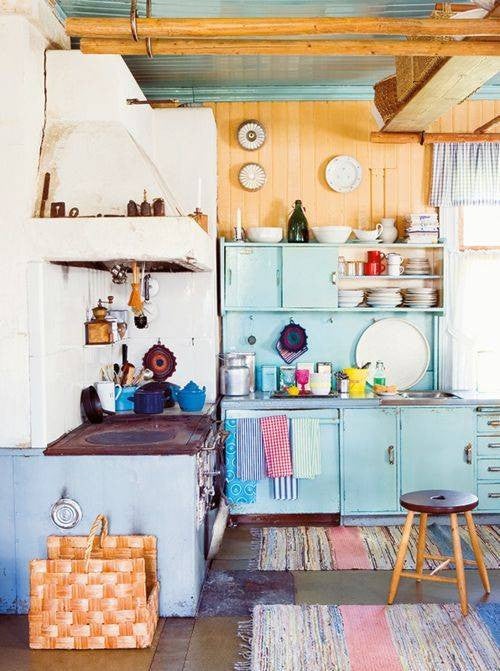 Kitchen Paint Color Ideas Blue Cabinets