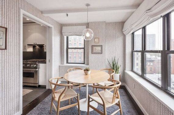 Alexis Bledel's Home In Brooklyn Roof Deck Kitchen Nook