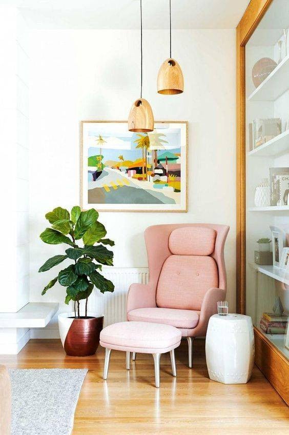 Garden Stool Ideas Pink Chair