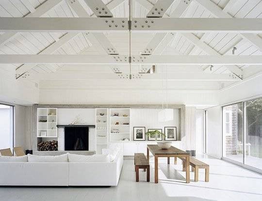 Best Modern Lake Houses White Interior