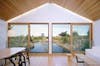 Best Modern Lake Houses Floor To Ceiling Windows Dining Living Room
