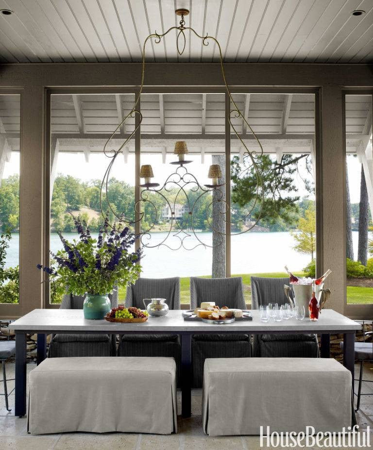 Best Modern Lake Houses Dining Sun Room