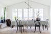 Best Modern Lake Houses Black White Gray Dining Room