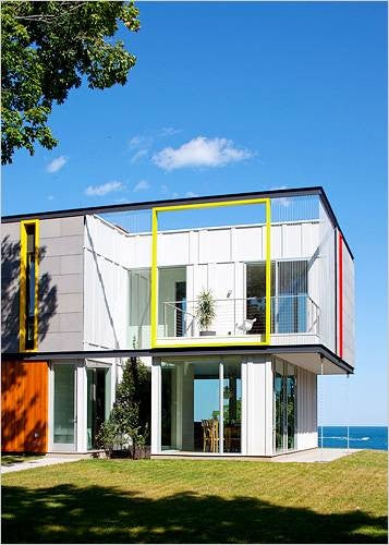 Best Modern Lake Houses Modern Home Bright Colored Edging