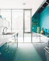 Colorful Kitchen Backsplashes Tuquoise Tile